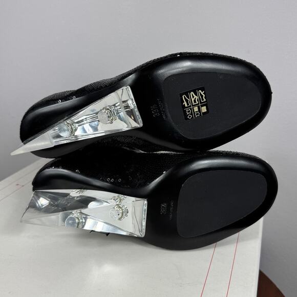 New Alexander McQueen Women's Sequin Shard Wedge Sock Boot Size EU 38.5 - Picture 8 of 12